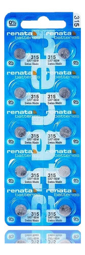 10 Pilas 315 Sr716sw Renata 716 Oxido Plata Reloj Suiza 0