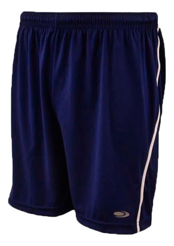 Team Gear Short Futbol Hombre Vivo Curvo Azul Marino Cli 0