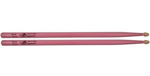 Los Cabos Palillos Baquetas 5B Hickory Pink Stick 0