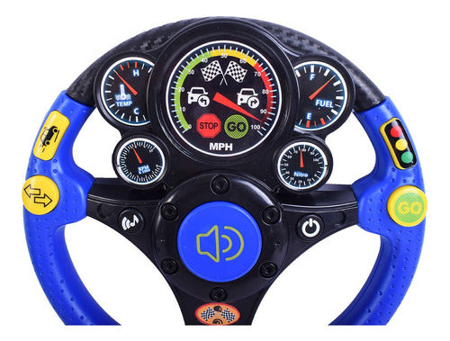 El Duende Azul Interactive Steering Wheel with Real Lights and Sounds for Babies 2