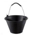 Reinforced Mason's Bucket with Injected Metal Handle for Construction Work 0