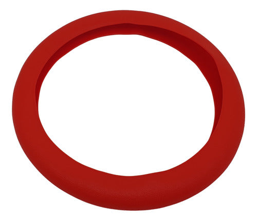 Iael Universal Red Silicone Steering Wheel Cover 34 to 45 cm 0