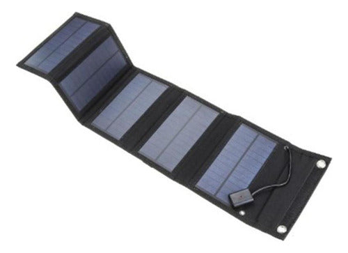 Painel Solar Dobrável Saco Portátil Usb Carregador 0