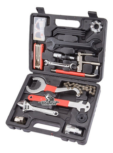 Kenli Bicycle Repair Tool Kit 19 Pieces Case 0