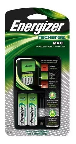 Energizer Cargador Maxi Con Dos Pilas AA Recargables 0