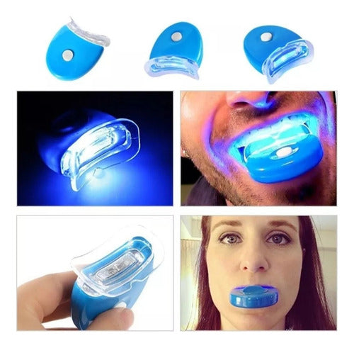 Blanqueador Dental Con Luz Led Reutilizables Con Pilas Inclu 1