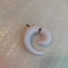 Acrylic Steel Spiral Fake Expander Horn Earrings Piercing 3-4 cm 122