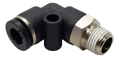 Euromatic Pneumatic Elbow Connector Male 1/8 X Tube 1/4 0