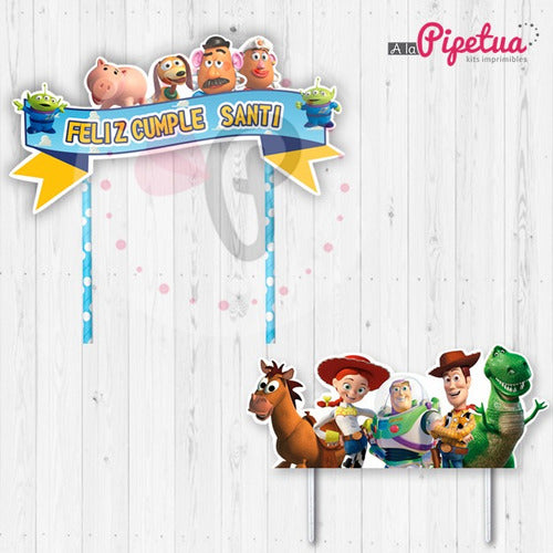 Kits Imprimibles A La Pipetua: Topper Para Torta Toy Story Adorno Torta Centro De Torta 1