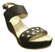 La Faustina Women's Sandal with Adjustable Strap and Studs 4