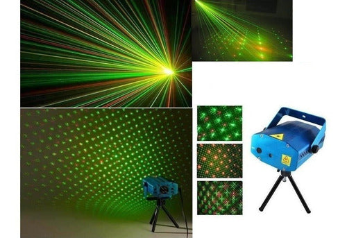 LED Laser Multipoint Rain Audio-Rhythm Lights DJ Parties 5