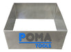 Square Cutting Ring 16cmx7cm Tinplate for Bakery - Pomatools 0