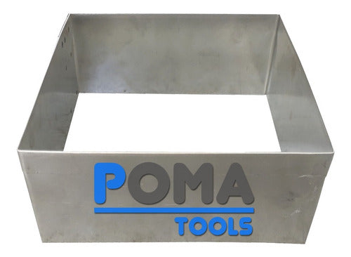 Square Cutting Ring 16cmx7cm Tinplate for Bakery - Pomatools 0