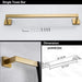 Uego De Accesorios De Baño De Acero Inoxidable Brushed Gold 4