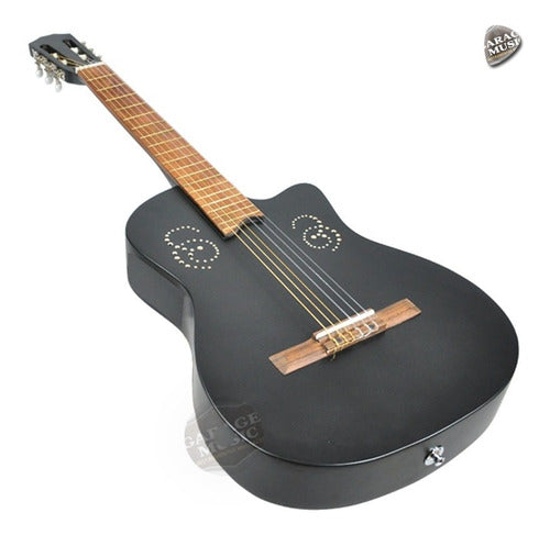 Classical Cutaway Half-Box Criolla Guitar 300 Mate Pua 2