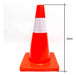 Lj-Accesorios Orange Traffic Cone with Real Memory PVC 45cm Reflective Band 2