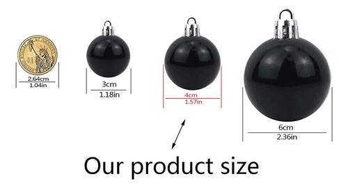 Loaengeo Unbreakable Christmas Ball for Tree Decoration 2