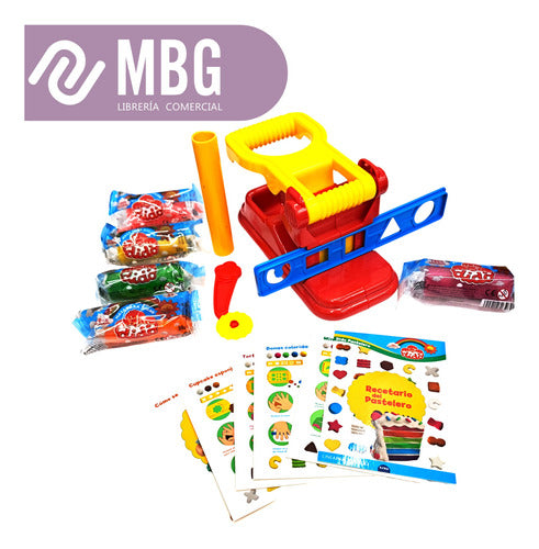 Set Dido Pastelero Plastilina + Cortante + Rodillo + Molde 1