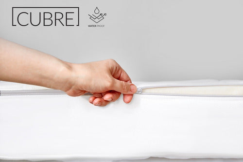 CUBRE Waterproof Mattress Protector with PVC Closure 1 Plaza 200x90 3