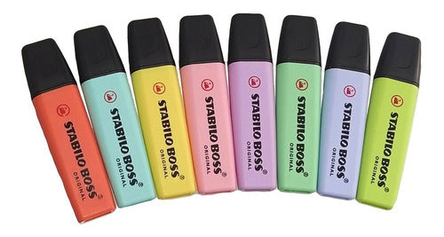 Stabilo Boss Original Highlighter Pastel Markers Pack of 8 2