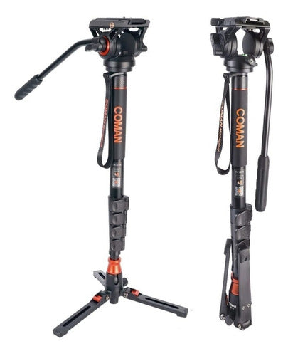 Famall Monopod Con Pies, Coman Professional Video Camera Mo 0