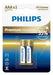 Pila Premium Alcalina Philips Aaa (2 Unidades) 0