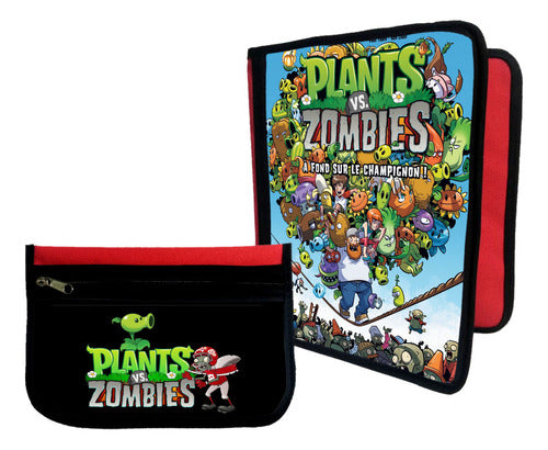 Marrotex Combo Folder + Pencil Case Plants Vs Zombies #152 0