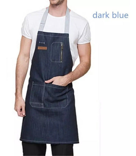 DelantalesOlivia Denim Apron for Men and Women 1