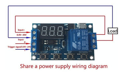 Candy-Ho Timer Relay Module 0 To 999 Minutes 6 To 30v 2