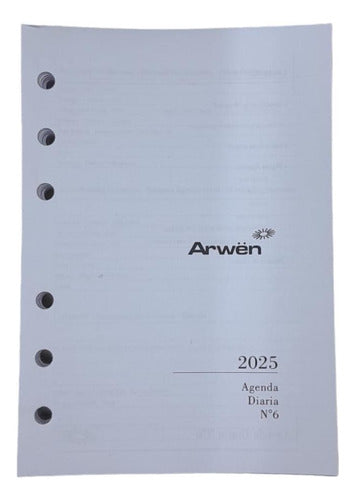 Arwen Replacement Agenda N° 6 2025 Diary 10.5x16 Cm 1