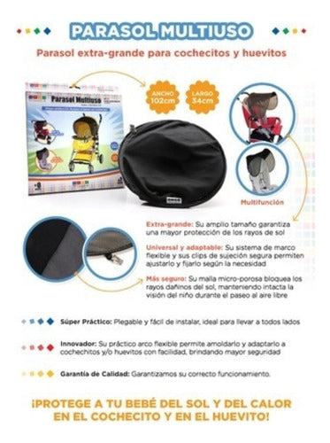 Universal Multi-Use Sunshade for Baby Car Seats and Strollers 1