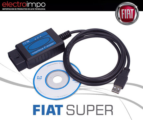 Fiat F-Super OBD2 Scanner for Diagnostic Motor ABS Airbag 4