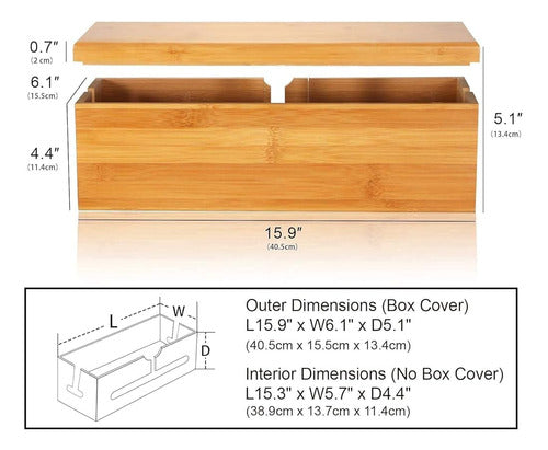 Homebliss Caja De Gestión De Cables Grande Ocultador De Cabl 1