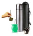 Argentinian Mate Set with Stainless Steel Thermos + Case + Yerba Mate Cup + Replacement Spout 0
