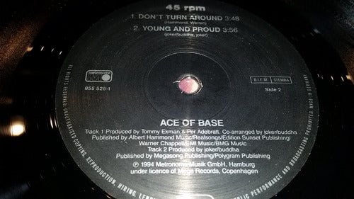 Ace Of Base Dont Turn Around Vinilo Maxi Germany 1994 Hit 1