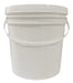 Shopdyf 5 White Plastic Buckets with Lid, 4 Liters for Paints 0