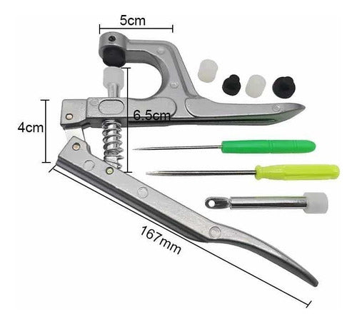 Deco Estrella Manual Snaps Pliers T3 T5 T8 Pressure Fasteners 7