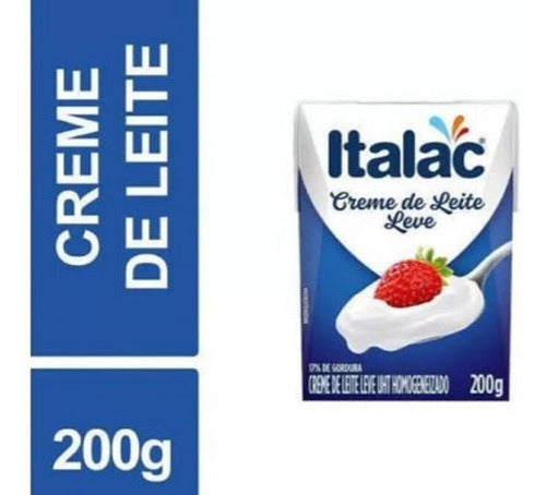 Kit C/8 Creme De Leite Leve Italac 200g 1