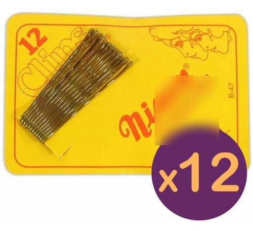 Ninon Hair Clips for Short Hair - 144 Pack 12x12 2