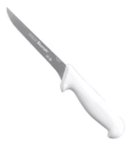 Starrett Combo Carnicero Deshuese Cuchillo Chaira Blanco 2