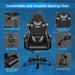 HealSmart Chair Racing Video Backrest Y Seat Height Recliner 3