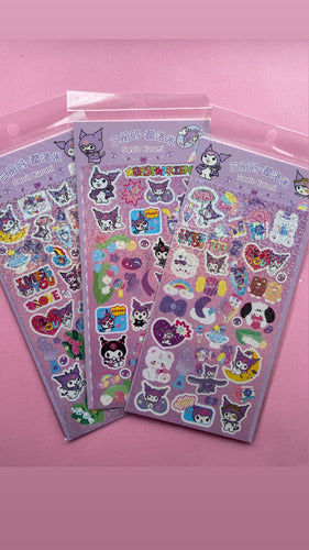 Tienda Felicity Plancha Stickers Kuromi, My Melody, Pompompurin, Cinnamoroll 1