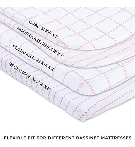 Petit Dreams - Cotton Jersey Fitted Sheet for Baby Moses Basket 1