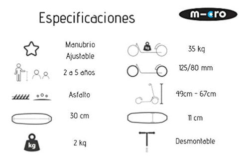 Micro Mini Deluxe - Scooter De 3 Ruedas, 5