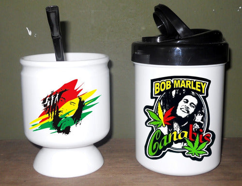 Bob Marley - Combo: Mate + Yerbera 1