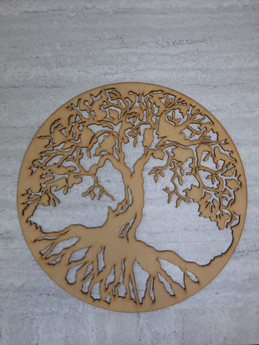 DECOLORES Mandala Tree of Life MDF 3mm, 25 cm Diameter 0