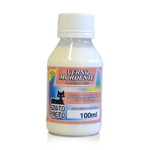 Kit 3 Verniz Mordente 100 Ml Incolor Artesanato - Gato Preto 0