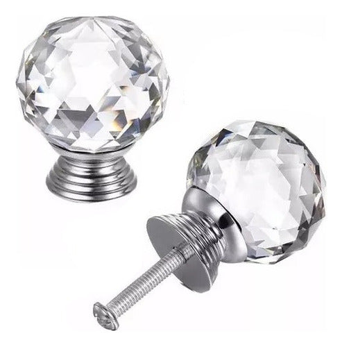 A-Store Faceted Diamond Sphere Drawer Pulls - Pack of 10 0