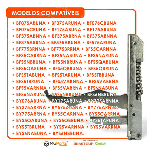 Kit 2 Dobradiça Porta Forno Fogão Brastemp Bfs5t Bfs5v Bfs6n 1