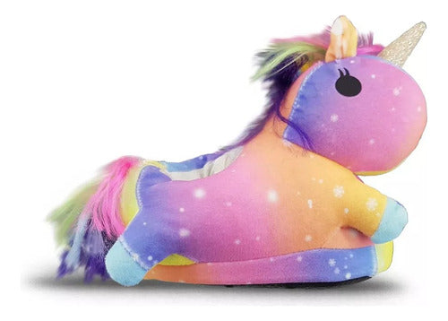 CASA DEBI Premium Animated Plush Unicorn Slippers 1